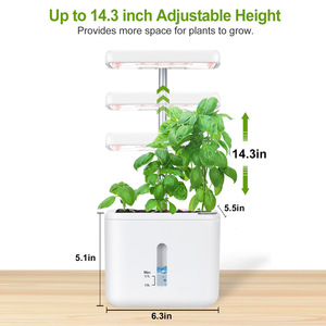 Mini maceta hidropónica de fábrica <span class=keywords><strong>con</strong></span> <span class=keywords><strong>luz</strong></span> para sistema de jardinería interior hidropónico para cultivar Kit de siembra inteligente para el hogar - Product Image 3