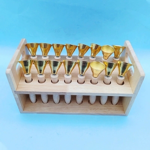 Wholesale 16pcs Diatonic Hand Bell Set with Wooden Stand Orff Percussion Instrument For School <b>Music</b> Class And Children Band - Product Image 3