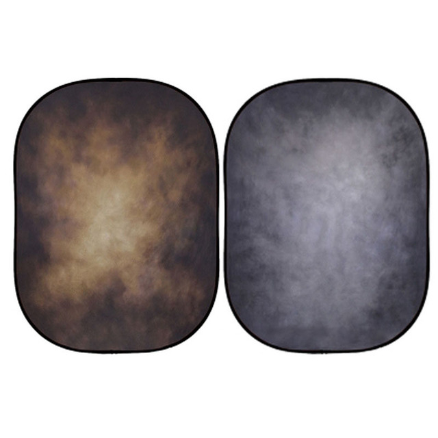 Professional Double-Sided Photography Background Board Monochrome Folding and Tie-Dye Painting Flocking Cloth for Studio Use
