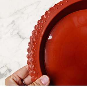 Bandeja de plástico con borde de encaje 220, base móvil para maceta, almohadilla para base de maceta, bandeja pequeña para maceta - Product Image 3