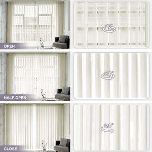 Persianas Verticales Manuales Opacas <span class=keywords><strong>de</strong></span> Tela, Duraderas, con <span class=keywords><strong>Precio</strong></span> Competitivo, Tamaño y Color Personalizables, Opción Integrada para Ambientes Modernos - Product Image 2