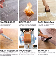 Loseta de PVC Rígida Impermeable de Lujo, Loseta LVT de 4mm 5mm 6mm con Sistema de Clic, Piso Vinílico de Lujo SPC