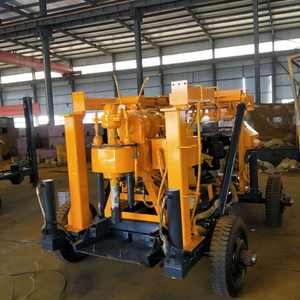 Plataforma de perforación hidráulica con ruedas sobre orugas, máquina de núcleo rotativo de 200m de profundidad para exploración de minas de oro, motor de recolección de muestras geológicas - Product Image 5