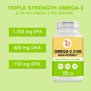 Gélules d'Oméga 3 en gros à prix avantageux avec 600 mg de DHA – Complément pour soutenir la santé cognitive et la santé du cerveau – Soutien à l'Oméga 3 - Product Image 3