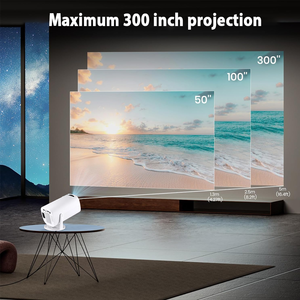 Portable <strong>Projector</strong> with WiFi and Bluetooth, 4K 1080p Support, Indoor/Outdoor Movie <strong>Projector</strong> with Video System - Product Image 5