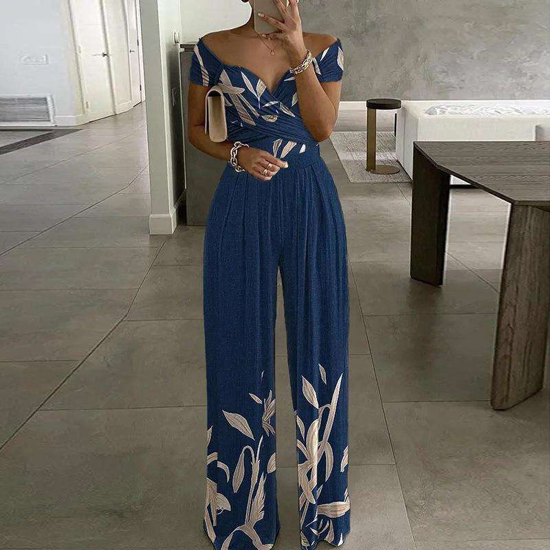 Shop Our Summer Fashion Collection Sexy Deep V-Neck Jumpsuit