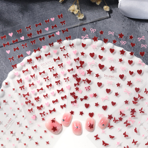 Autocollants pour ongles <span class=keywords><strong>HoneyGirl</strong></span> 3D 2D 5D, autocollants fins imperméables non toxiques en plastique pour nail art, sans BPA, autocollants pour ongles - Product Image 6