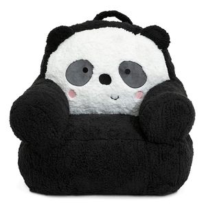 Canapé pour tout-petits confortable en forme de panda mignon en peluche, chaise pour enfants, siège doux, canapé convertible pour le salon - Product Image 3
