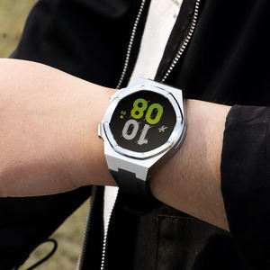 Envío Directo Compatible con <span class=keywords><strong>Samsung</strong></span> Galaxy <span class=keywords><strong>Watch</strong></span> 4 <span class=keywords><strong>5</strong></span> Bandas sin espacio con caja de acero inoxidable Kit Mod de 44mm para <span class=keywords><strong>Watch</strong></span> <span class=keywords><strong>5</strong></span> Pro 45mm - Product Image 3