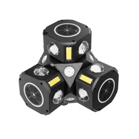 Nouvelles Lumières de Scène DJ à Tête Mobile LED Quatre-en-un avec Faisceau Laser, Stroboscope et Motif Petit Tigre (Double, Triple ou Quadruple Têtes)