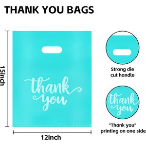 <b>Large</b> Thank You <b>Bags</b> 12x15In Plastic Shopping <b>Bags</b> for Boutique <b>Gift</b> Retail - Product Image 2