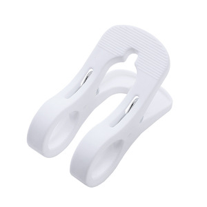 <b>Plastic</b> Garment Clip White Gray Blue Multi Functional Clothes Drying Clip For Bed Sheet And <b>Curtain</b> Use - Product Image 5