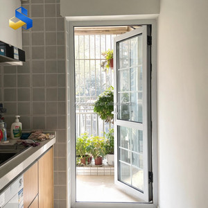 <span class=keywords><strong>Porte</strong></span> extérieure simple moderne entièrement vitrée en PVC insonorisé - Product Image 2