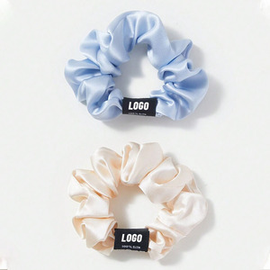 Accessori per Capelli in Seta alla <span class=keywords><strong>Moda</strong></span> per Donne, Set di Elastici per Capelli di Lusso in Seta con Scatola, Scrunchies 100% Seta di Gelso - Product Image 4