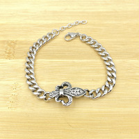 Bracelet en acier inoxydable inaltérable au style rétro, design classique vintage pour unisexe, cadeau idéal pour le quotidien ou un anniversaire