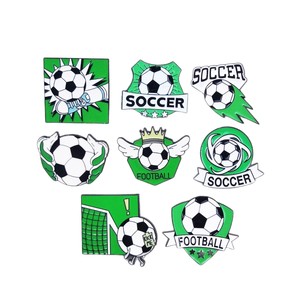 סיכות דש מתכת אמייל לכדורגל, תגי ספורט, תגי קבוצת כדורגל בהתאמה אישית, אביזרים למכירה חמה - Product Image 5
