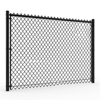 PVC-gecoate gegalvaniseerde ijzeren kettingmat hekwerk 60x60mm op maat gemaakte hoogte duurzaam roestbestendig milieuvriendelijk boerderijveld