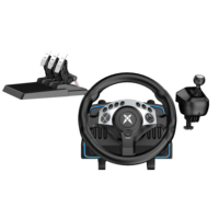 Setir Balap PC - 1080 Derajat 28CM 11" dengan 3 Pedal dan H-Shifter - Induksi Magnetik & Bantalan Logam