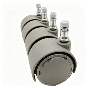 Roulettes pour sols en bois dur, roulettes pivotantes robustes de 3 pouces, lot de 4, roues en caoutchouc anti-rayures avec frein pour établi - Product Image 3