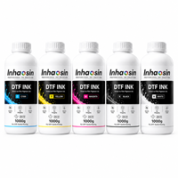 Encre d'impression DTF à base d'eau, haute densité de couleur, pour tête d'impression XP600, impression numérique CMYKW, 1000g – Ventes Flash Usine