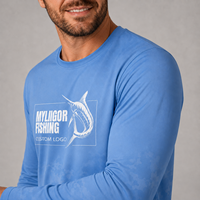 Chemises de soleil personnalisées à manches longues UPF 50+ Protection UV Chemise de pêche pour vêtements de pêche en plein air