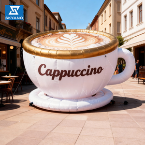 Tazza di Caffè Gonfiabile Pubblicitaria Personalizzata, Gigante Tazza di Cappuccino Gonfiabile per <span class=keywords><strong>Eventi</strong></span> Promozionali - Product Image 5