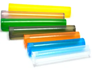 Pop Squeeze Open Press Seal Kunststoff rohr Glas für Rollen geruchs sichere kinder sichere luftdichte Fläschchen verschiedene Größen und Farben