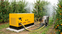Générateur diesel silencieux 30KW 40KW 50KW, sortie triphasée AC, 1500 tr/min, groupe électrogène portable insonorisé pour l'industrie de la construction