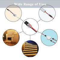 Connecteur de câble électrique automobile étanche à 2 broches avec bornes à clipser
