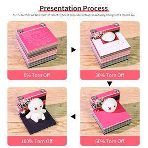 Manualidades de Papel 3D, Escultura de Monstruo Adorable, Estilo Halloween, Arte en Papel en Capas, Decoración de Escritorio, Juguete de Papel para Desgarrar a Mano, Cubo de Notas - Product Image 5