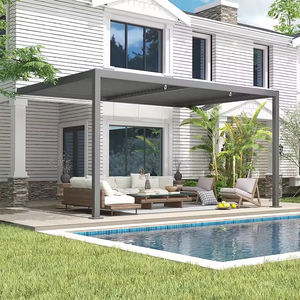 3x3 3x4 3x5 3x6 4x3 4x4 4x5 4x5 4x6 5x3 <span class=keywords><strong>5x4</strong></span> <span class=keywords><strong>Pergola</strong></span> d'extérieur en aluminium motorisé Bioclimatique <span class=keywords><strong>pergola</strong></span> à toit persiennes avec écran - Product Image 6