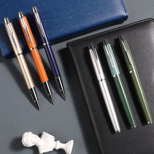Stylo bille métallique de luxe, gravure de logo personnalisée, cadeau publicitaire, largeur d'écriture 1,0 mm, vente en gros de stylos - Product Image 3