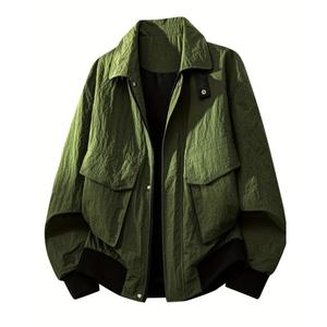 Nueva Chaqueta Multifuncional para Hombre, Diseño de Cuello Alto, Tejido Texturizado, Opción Ideal para Tendencias Casuales y al Aire Libre - Product Image 5