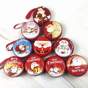 Emballage de noël sous forme d'étoile en couleur, Mini Mini cercle, boîte en étain, bonbon à la menthe, mignon, décoratif, personnalisé, <span class=keywords><strong>pour</strong></span> cadeau imprimé - Product Image 4