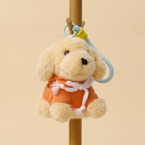 Portachiavi Personalizzato con Logo, Simpatico Mini Cucciolo in Peluche, Ciondolo Bambola OEM, Cane Morbido con Felpa con Cappuccio, Animale di Peluche per Regalo Promozionale - Product Image 4