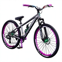 Mountainbike-Rennrad mit Vorderradaufhängung, Doppelscheibenbremsen, Carbonstahlrahmen, Ultraleicht