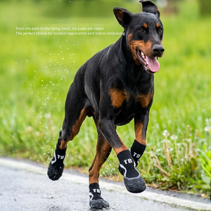 Calcetines Impermeables para Perros y Gatos, Cálidos, <span class=keywords><strong>de</strong></span> Poliéster con Revestimiento <span class=keywords><strong>de</strong></span> Goma, Resistentes al Desgaste y a <span class=keywords><strong>la</strong></span> Suciedad, para Todas las Estaciones, Diseño Británico - Product Image 3