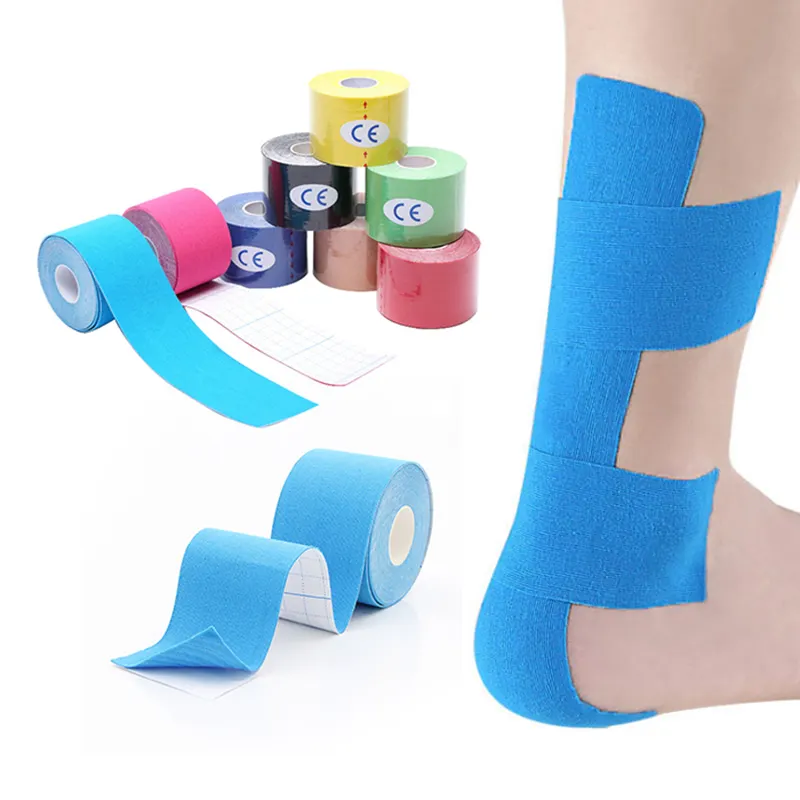 High quality athletic medical multicolor kinesiology sports tape Waterproof kinesiology Tape muscle sports tape