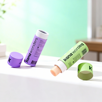 Tube en papier kraft écologique pour baume à lèvres, conteneur cosmétique de petit diamètre imprimé CMJN sur mesure, cylindre à poussoir pour rouge à lèvres