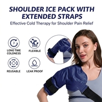 Compresse de glace pour l'épaule, thérapie par compression chaude/froide pour la coiffe des rotateurs, sacs de glace réutilisables en gel écologique pour le soulagement de la douleur et de la bursite