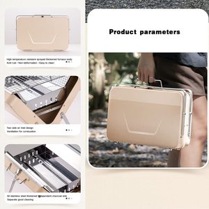 No MOQ Outdoor <strong>Mini</strong> Camping Briefcase Barbecue <strong>Grill</strong> Suitcase BBQ <strong>Grill</strong> Portable Style Folding <strong>Charcoal</strong> BBQ <strong>Grill</strong> - Product Image 2