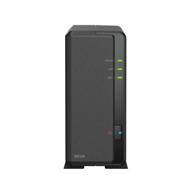 Stock 1-Bay DiskStation DS124  Diskless Black Color NAS Server Storage DS124
