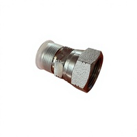 Adaptateur hydraulique droit en acier au carbone et acier inoxydable à performance stable, joint d'étanchéité haute performance