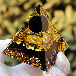 Pirámide de resina de cristal de Escorpio, decoración artística para el hogar, adorno de escritorio para oficina, regalo - Product Image 4