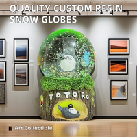 Globo de nieve de resina hecho a medida de alta calidad, modelo de escultura de Animal de plástico, figurita temática artística, excelente regalo de recuerdo