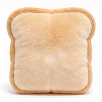 Coussins en peluche personnalisés en gros, coussin en forme de pain, coussin doux en peluche personnalisé avec logo, jouets en peluche en forme de pain