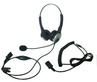Casque Anti-Bruit Professionnel avec Microphone Compatible Plantronics ou Jabra pour Centre d'Appels