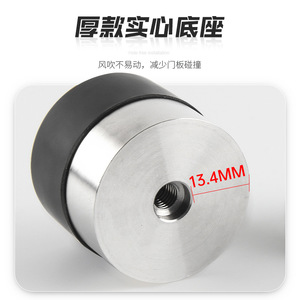 304 Stainless Steel Door Stop Solid Rubber Floor <b>Mount</b> Anti Collision For Glass Door Security Door - Product Image 4