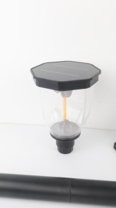 Everstar fiamma montagna IP65 resistente alle intemperie lampada <span class=keywords><strong>solare</strong></span> da giardino recinzione lampada da parete per esterno cortile illuminazione romantica - Product Image 3