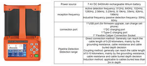 เครื่องตรวจจับสายเคเบิลอิเล็กทรอนิกส์แบบไม่ทำลายพื้นผิว Safety-First HP-R30 สำหรับค้นหาทรัพยากรใต้ดิน ค้นหาสายไฟฟ้าที่ฝังอยู่ ความแม่นยำ 1% มาตรฐาน IP55 - Product Image 4